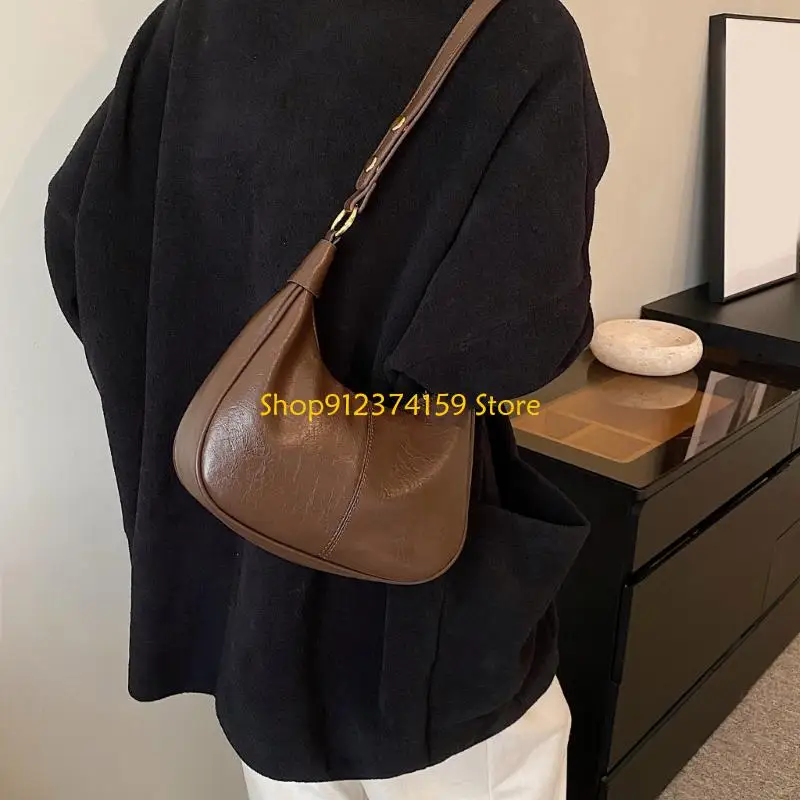 

G5AE Women Bag Autumn Winter Shoulder Crossbody Bag Handbag PU Leather Underarm Bag