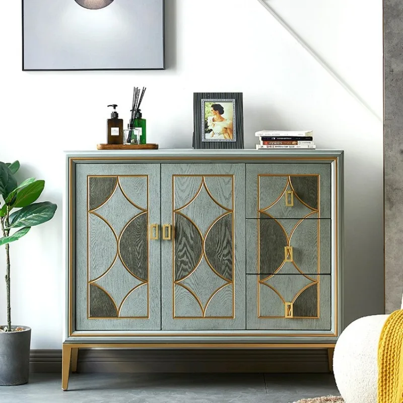 abinet light luxury living room tea cabinet household cupboard modern simple kitchen multi-functional wall door cabinet
