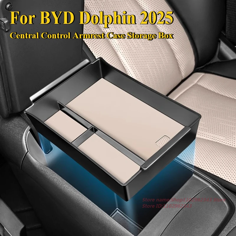 

For BYD Dolphin 2025 Intelligent Driving Version Central Control Armrest Case Storage Box Organize Car Interior Accessories