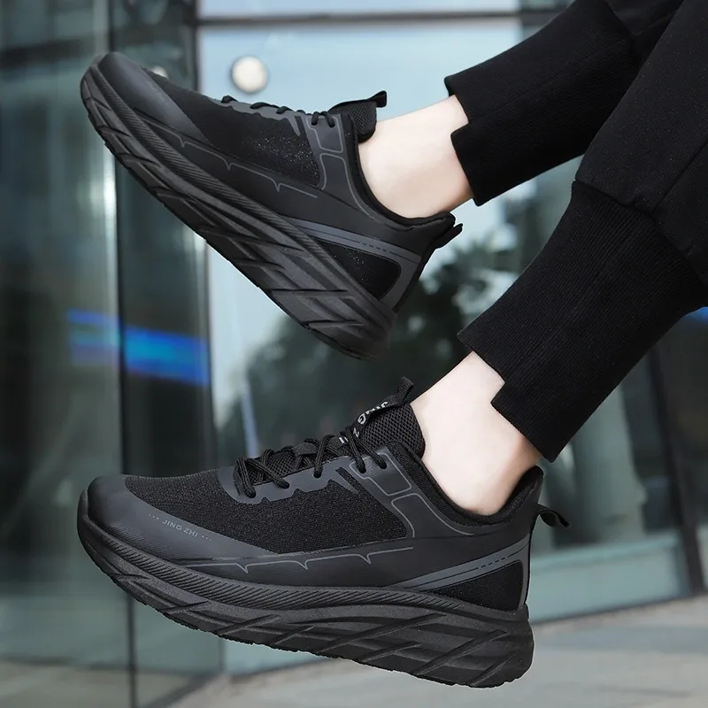Trend Men Microfiber Air-cushion Sneakers 2025 Fashion Versatile Men Lightweight Running Sports Shoes Tenis Zapatillas De Hombre