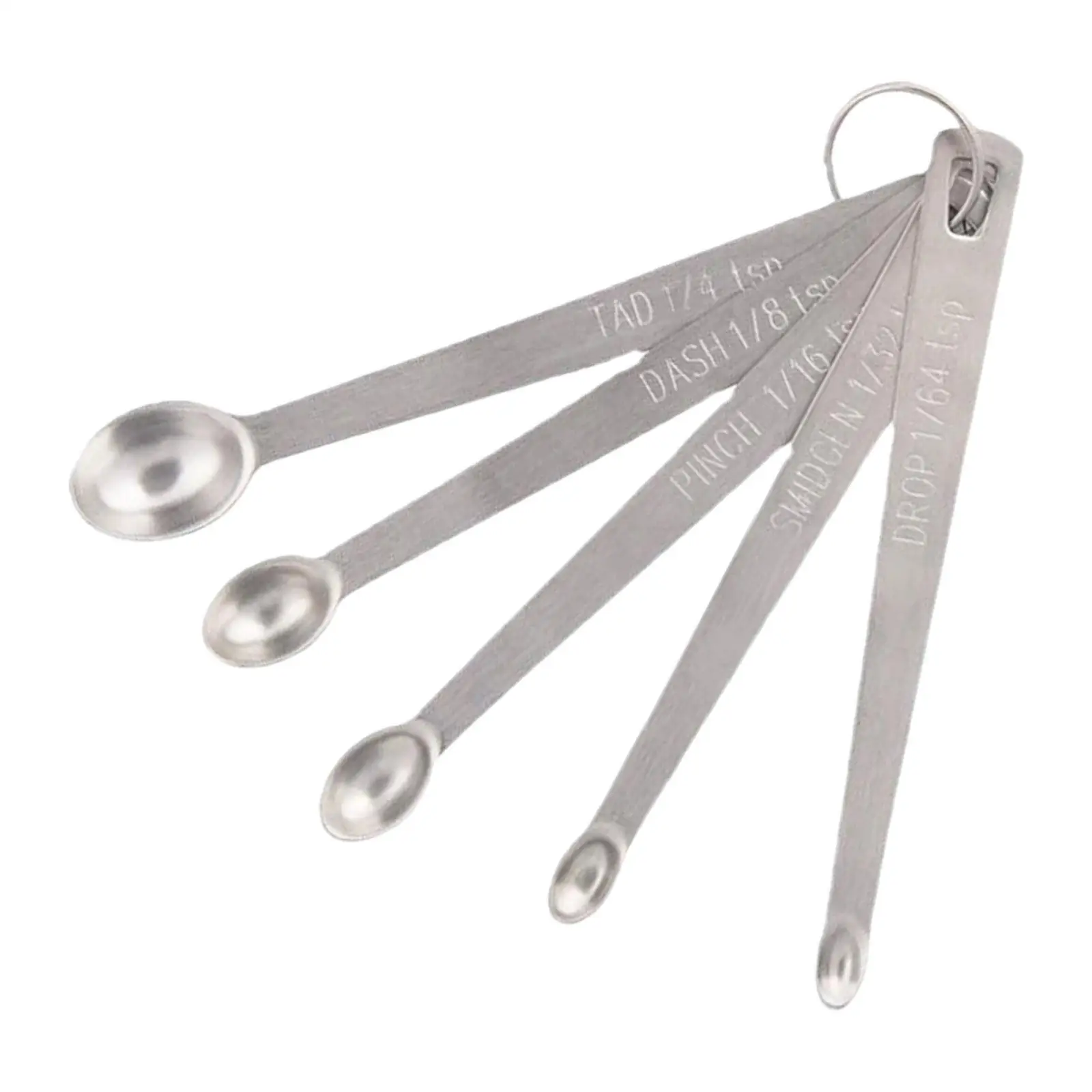 5Pcs Small Measuring Spoons for Dry and Liquid Gadgets Home Gadgets Multiple Size Fits in Spices Jars Measuring Spoons