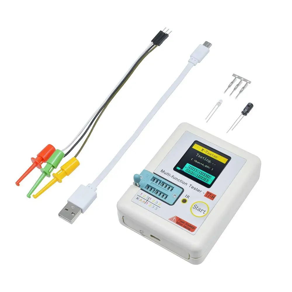 LCR-TC1 TC-T7-H LCR-TC2 TCR-T7 Transistor Tester Multimeter For Diode Triode MOS/PNP/NPN Capacitor Resistor Transistor Replace