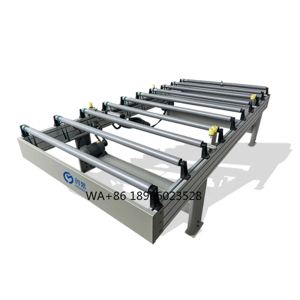 Customized roller conveyor heavy duty wood plate transmission roller chain
