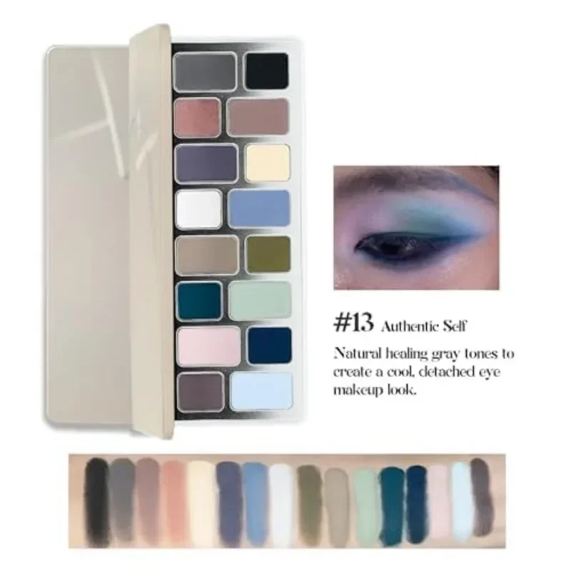 Cheeryep Qianyan Forbidden Garden – paleta 16 cieni do powiek, efekt kameleon, cienie do powiek w stylu „smoky”, matowe, połyskujące, z brokatem – do makijażu oczu. — 2