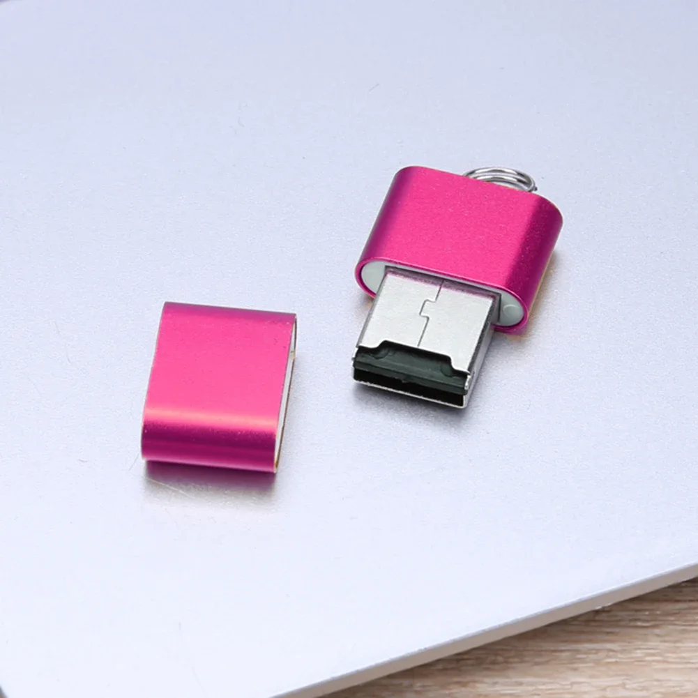 Mini Aluminium Alloy USB 2.0 T Flash TF Micro SD Memory Card Reader Adapter