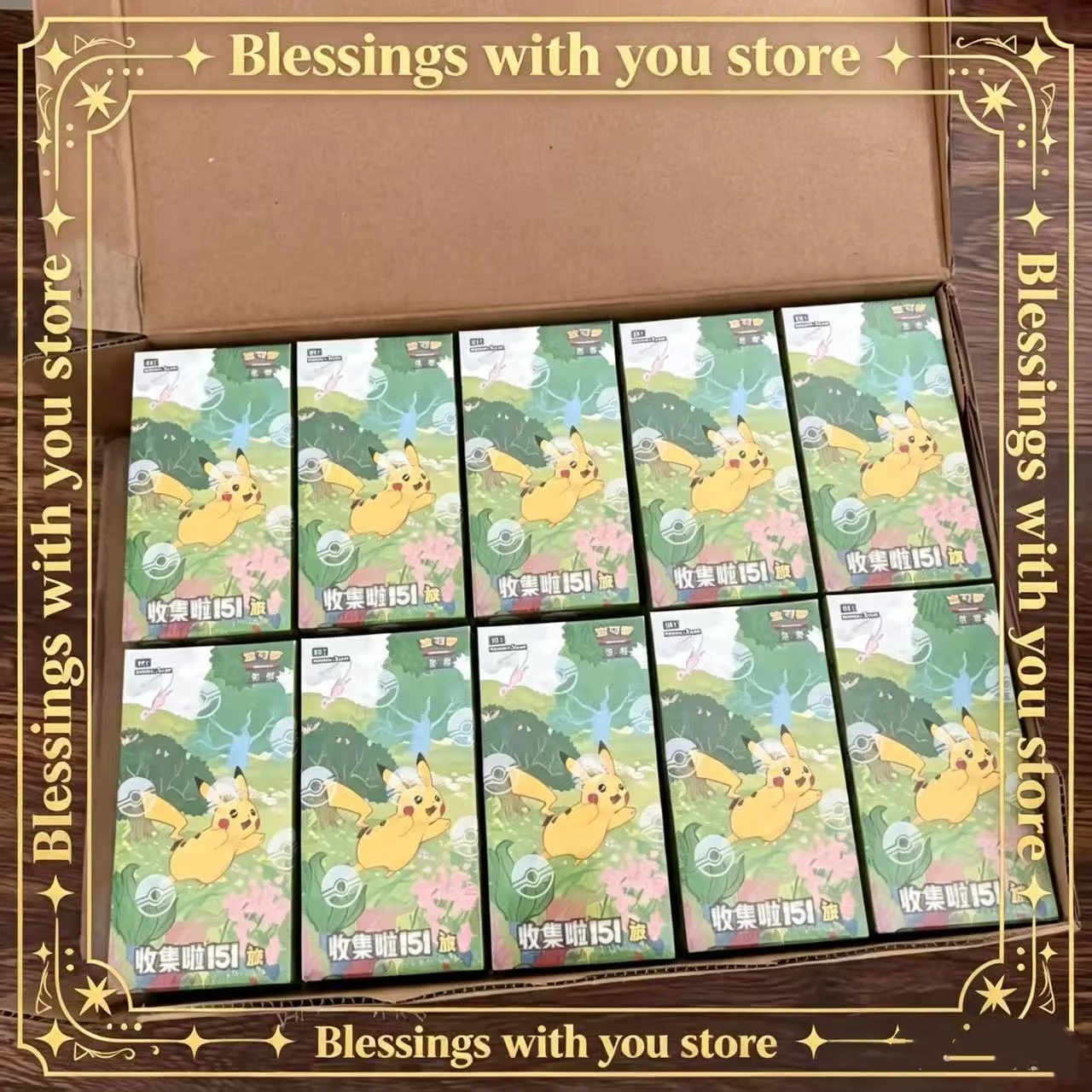 20boxes Pkm Cards PTCG Simplified Chinese Zhu Zi Collected 151 Thin Box Change Series Card Ponyta Gengar Game Collectible Cards