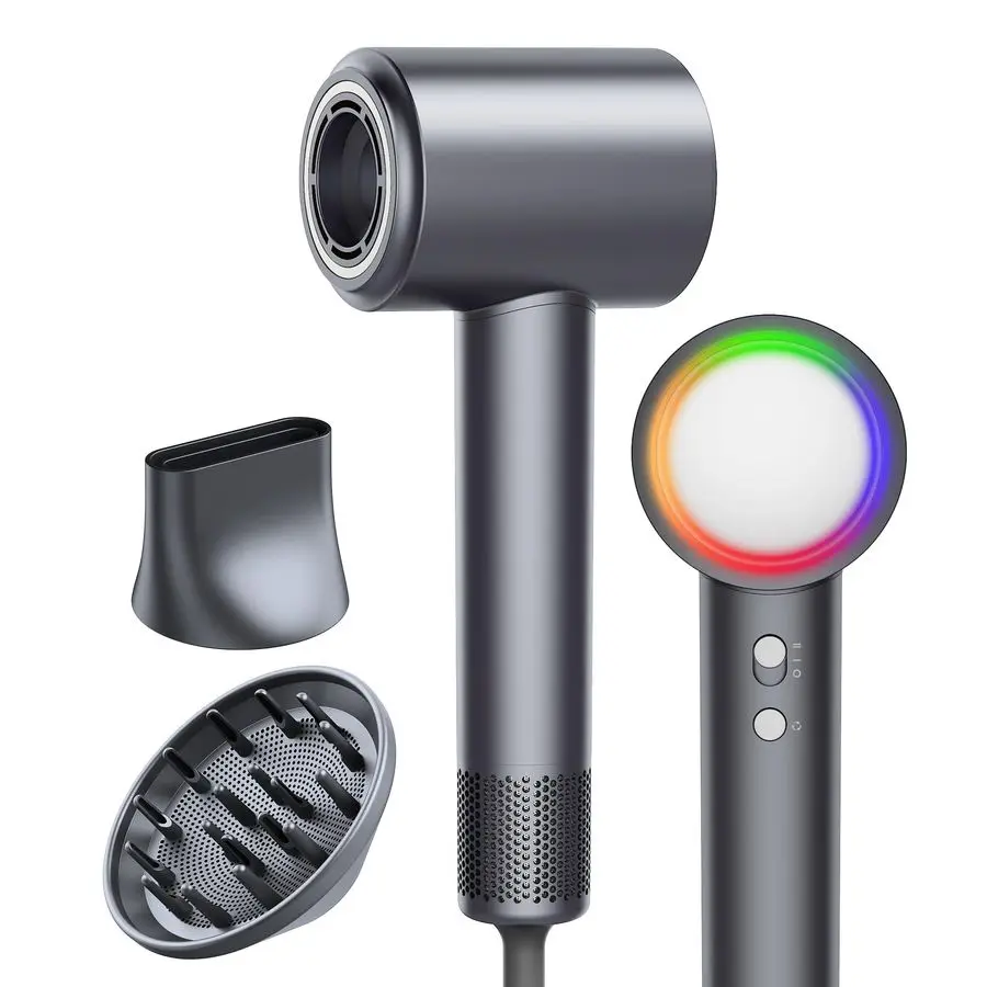 

RPM HighSpeed Hair Dryer for Fast Drying, Quiet lonic Blow Dryer with Frizz Control amp No Heat Damage, Lightweight Travel Hair