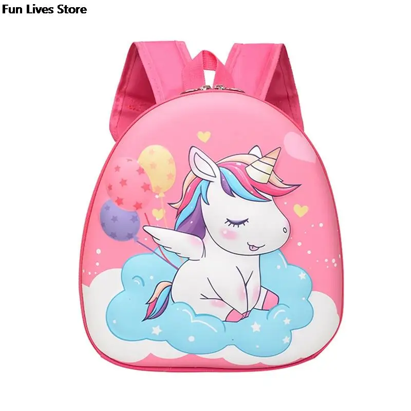 Kids Kindergarten Schoolbag Cartoon Unicorn Backpack Cute Animal Satchel Bags Children Book Storage Handbags Boys Girls Purse