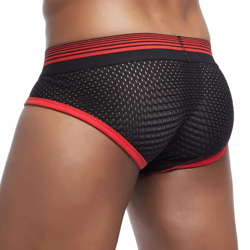 Sexy Man\'s Underwear Briefs Underpants Nylon Mesh Men\'s Briefs Bikini Underwear Men\'s Boxer Briefs Breathable  Quick Dry