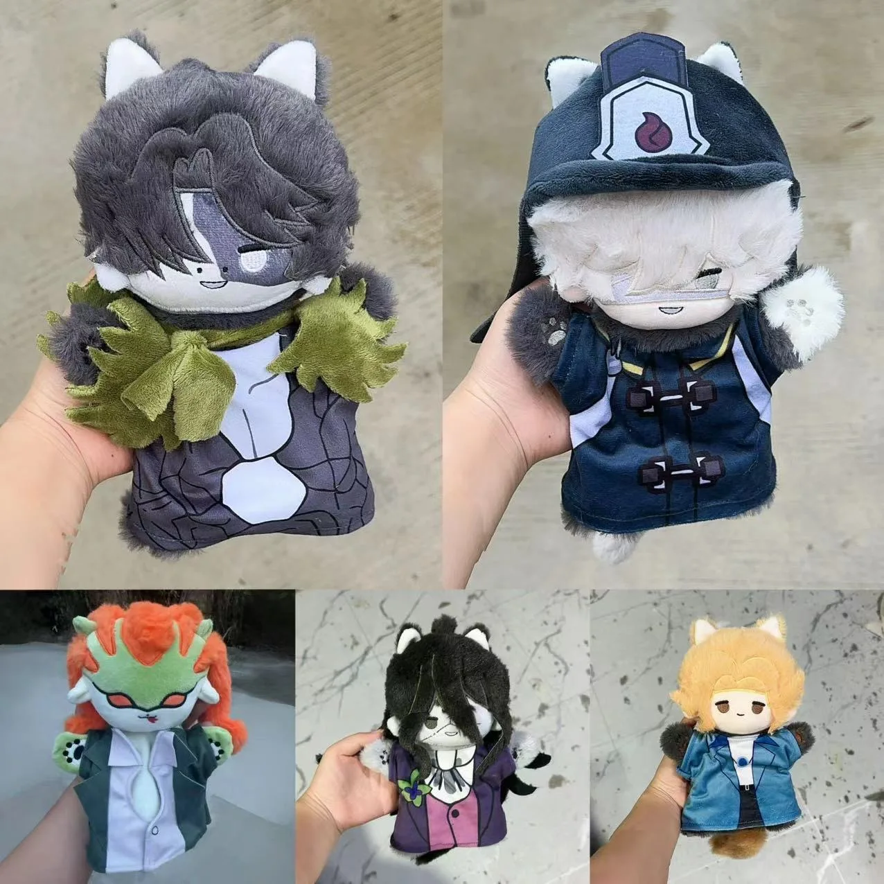 Game Identity V Luchino Diruse Keigan Antonio Hand Puppets Plush Cotton Doll Figures Toy 25cm Cute Birthday Gift