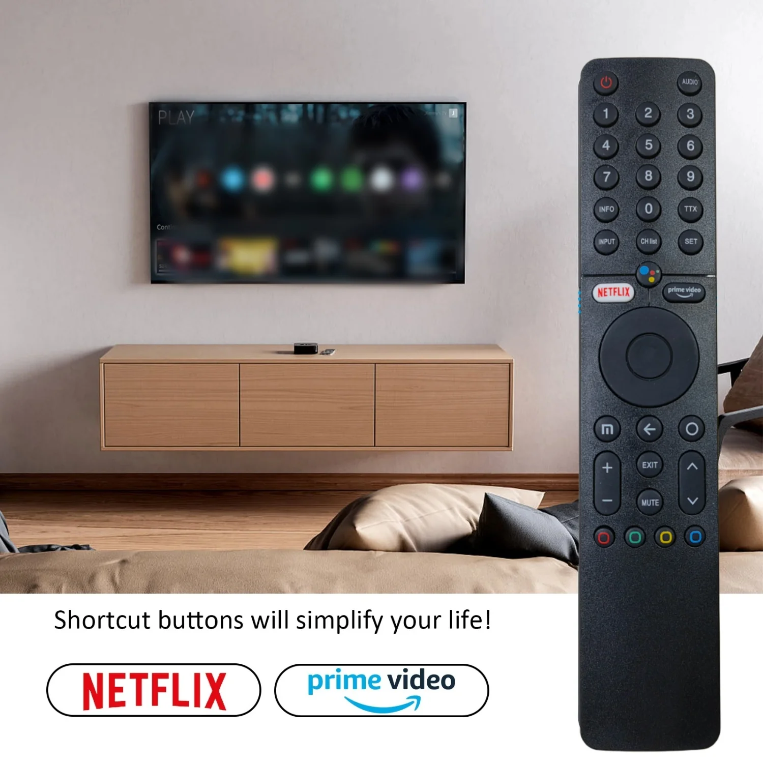 New XMRM-19 Remote Control Replacement XMRM 19 Replaced Remote Control for Xiaomi Mi TV P1/Q1 4K UltraHD Smart TV L55M6-6AEU L50