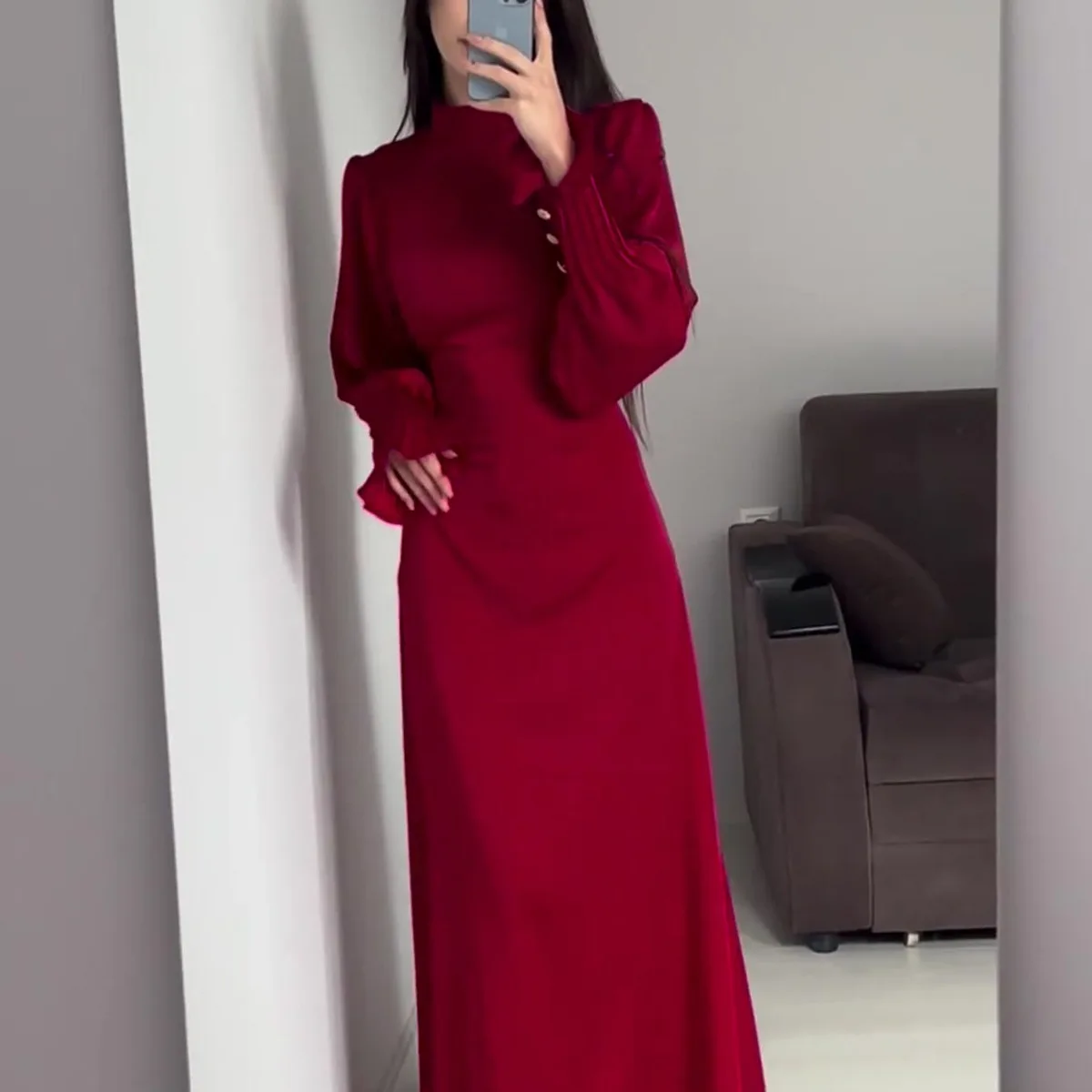 Long Dress Party Eid Muslim Abaya Women Tight Waist Dresses Jalabiya Morocco Dubai Abayas Islam Ramadan Vestidos Arab Robe