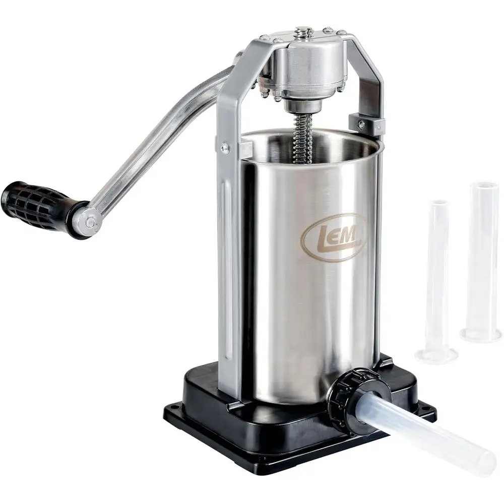

LEM Products 5 lb Veal Sausage Stuer with Tubes, Meat Stuer hine or Home Kitchen Use, Sausage Maker with Air-Release Piston and