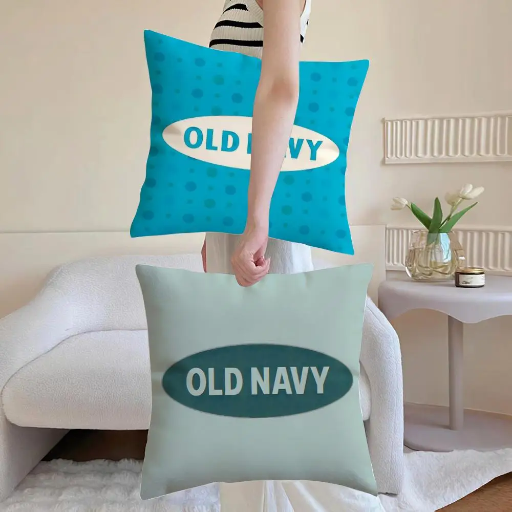 Fashion O-Old Navy Cushion Cover Breathable Linen Pillowcase Summer Odorless Eco-Friendly Invisible Zipper Washable
