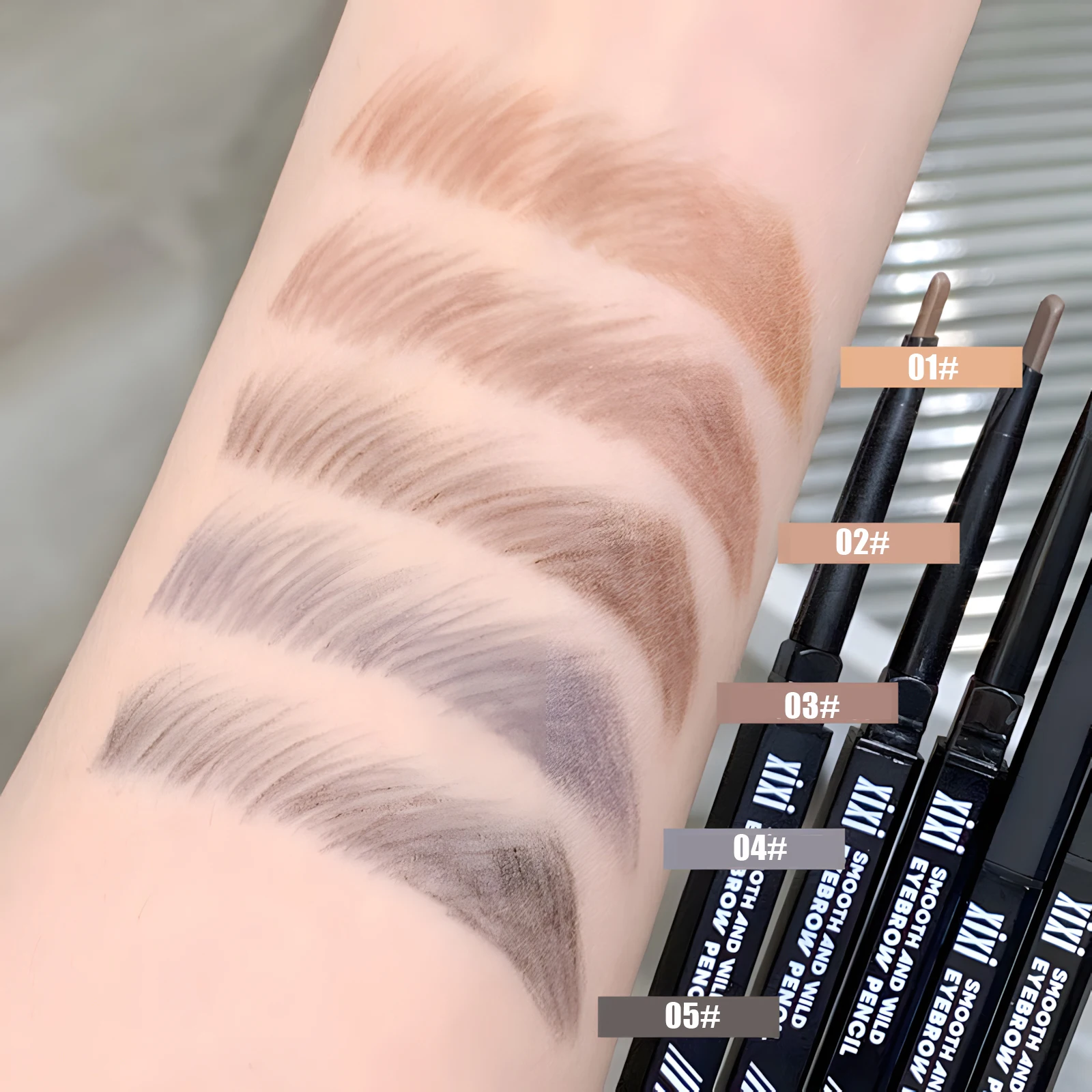 1 Stück schwarze Essstäbchen 3d Augenbrauen stift wasserdichte und nicht verschmierte Farbe