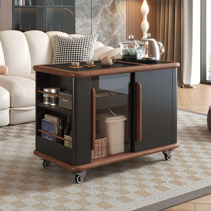 ！@Living Room Coffee Tables Brown Storage Hidden Vintage Modern Coffee Tables Lateral Luxury Space Tavolino Salotto Furniture Ho