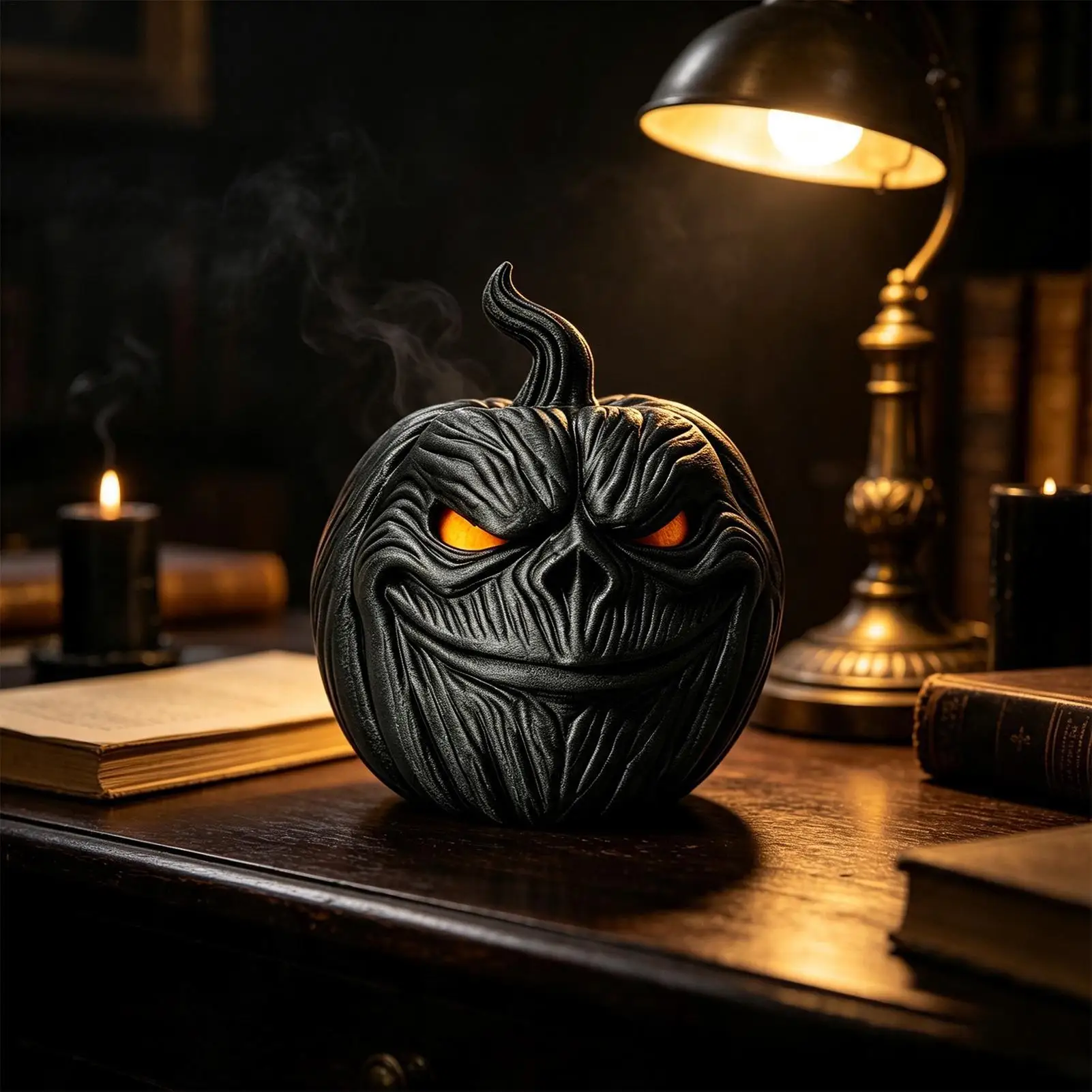 Halloween Pumpkins Gothic Desktop Party Mantels Shelves Crafts Decorative Pumpkins For Home Wedding Holiday Indoor Mantels