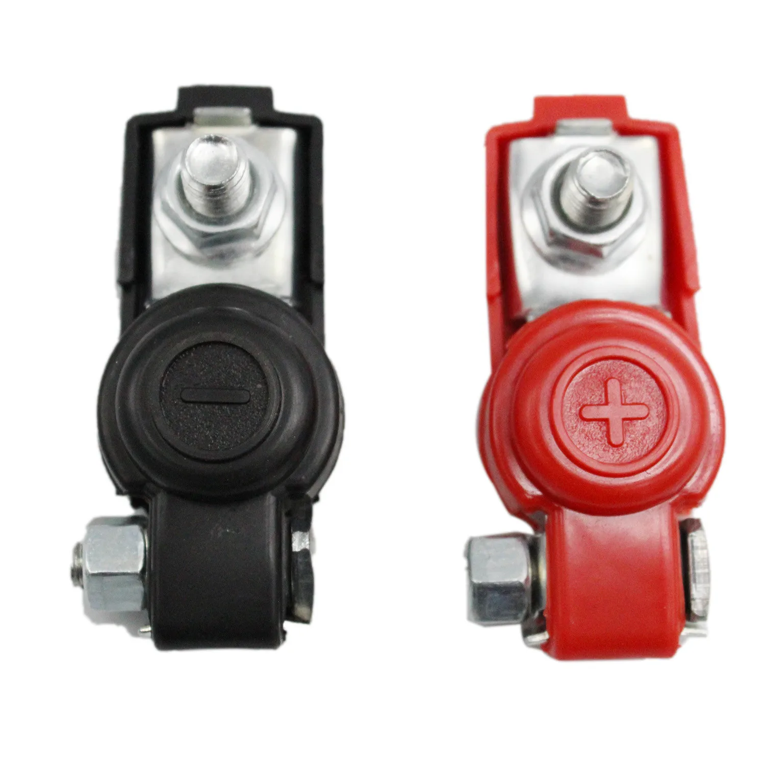 2pcs New 12V/24V Battery Terminal Connector Battery Quick Release Battery Terminals Clamps Cap Clips Car Accessories Auto Parts