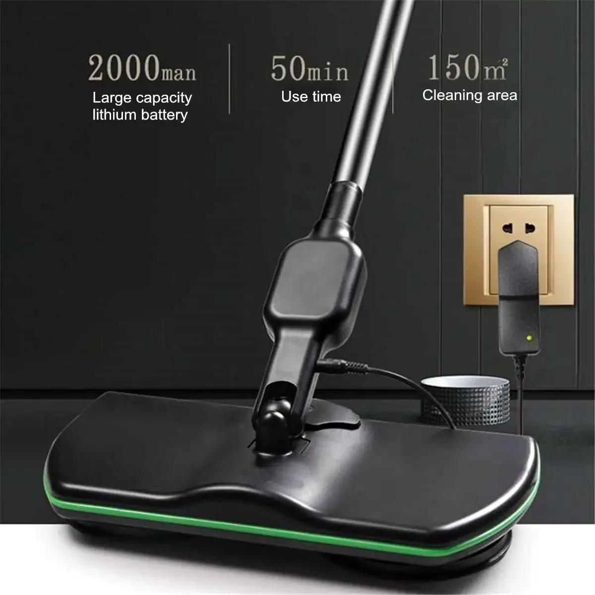 Handheld Wireless Electric Mop Floor Washer Electric Mop Wireless Rotating Rechargeable Floor Wiper Cordless  Sweeping