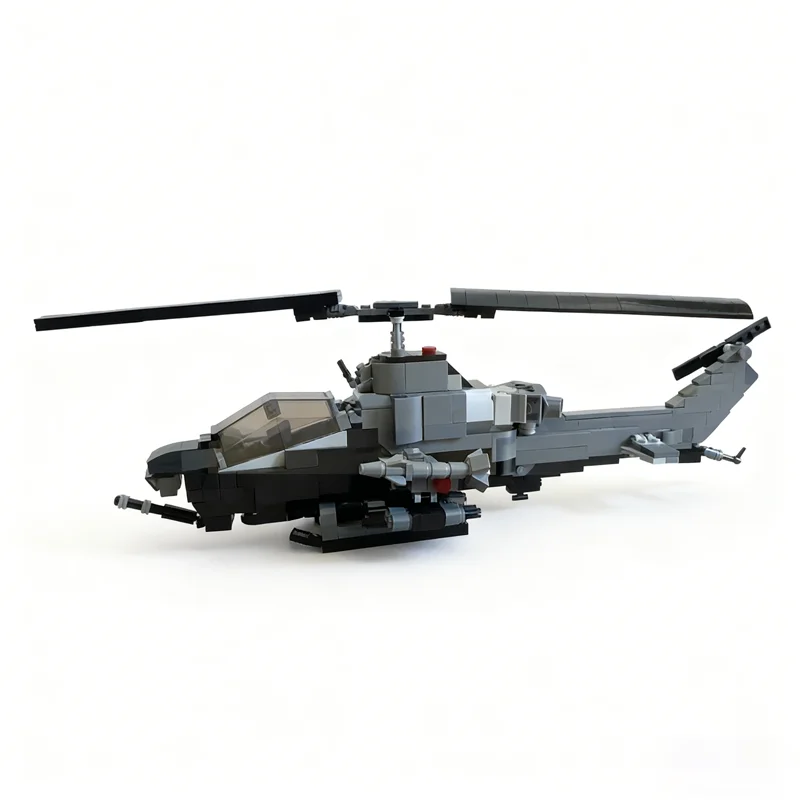

615 шт. MOC Bell AH Supercobra Attack Модель вертолета Строительные блоки Игрушки Рождественские подарки Сборка DIY Творческая идея Образование