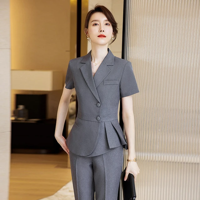 Formal Uniform Design Pantsuits with Pants and Jackets Coat Professional Office Business Work Wear Female Blazers Trousers Set AliExpress