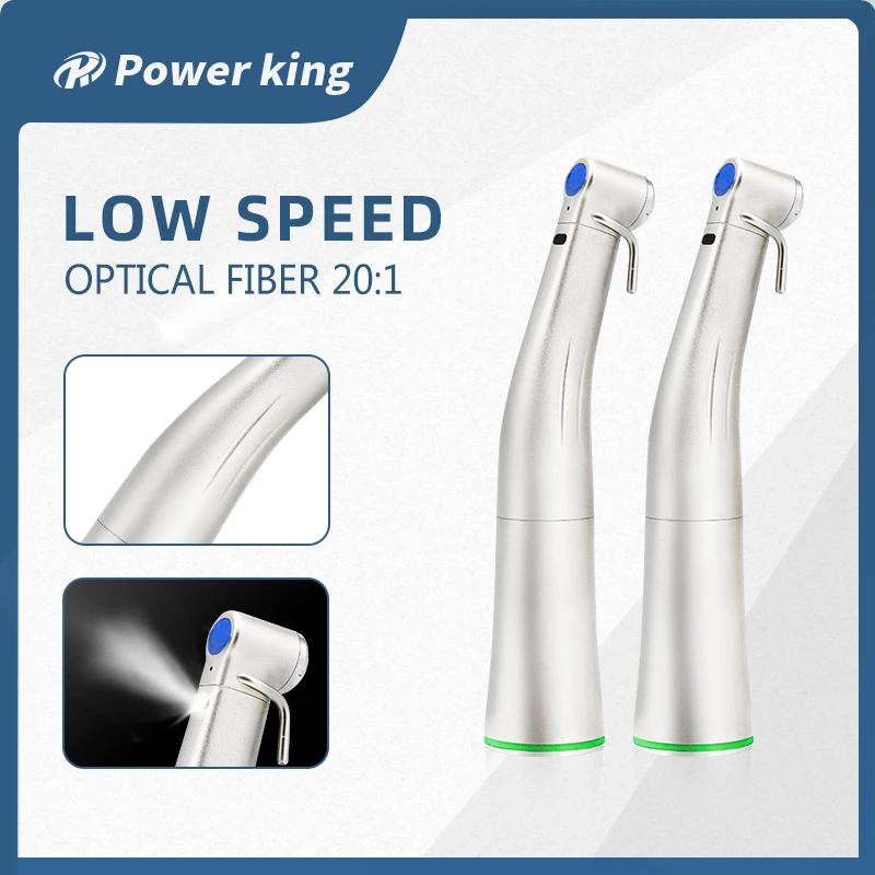 

Dental Implant Handpiece 20:1 LED NSK Bearing Contra Angle Low Speed Optical Fiber E-Type Push Button Extemal Irrigation Spray