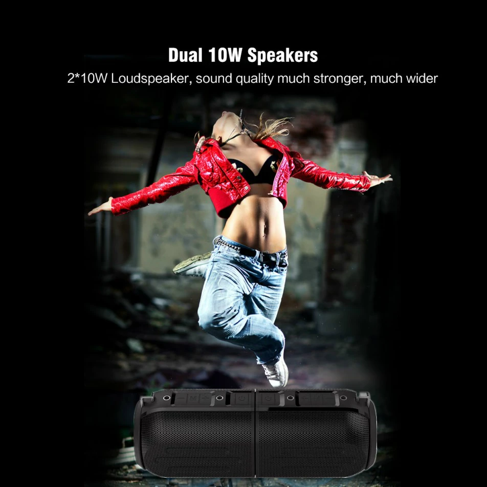 Latest 2024 model 2 in 1 Portable Split Wireless Speaker, Waterproof Magnetic Separable Speaker with RGB Lights TWS Pairing