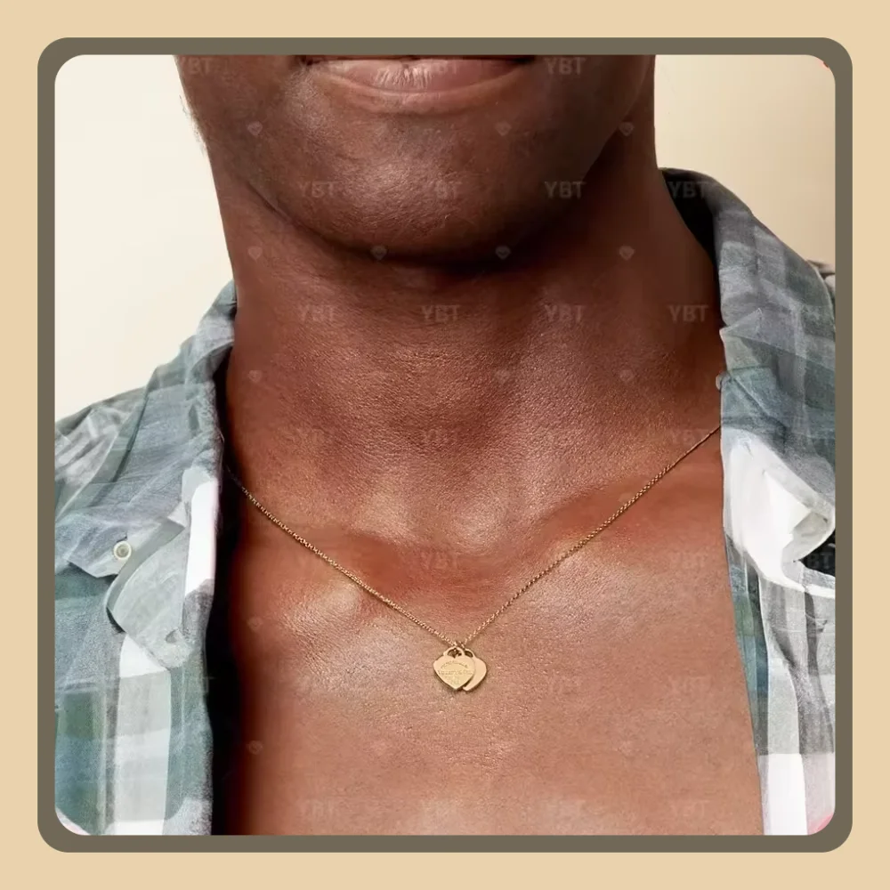 قلادة قلادة S925 عالية الجودة، مع مجموعة متنوعة من الأنماط على شكل قلب للاختيار من بينها، الخيار المثالي لهدايا العيد