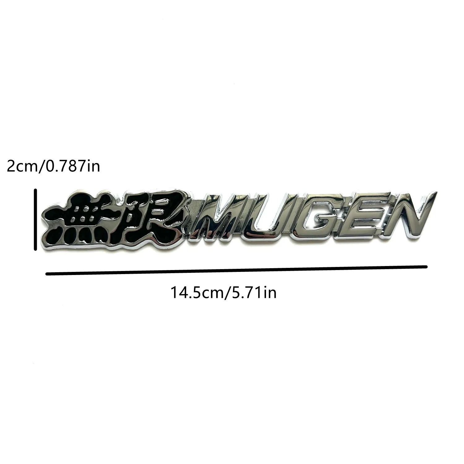 3D Metal Mugen Emblem Car Front Grille Logo Rear Trunk Sticker Fender Side Badge for Honda Civic Accord CRV Fit Accessories