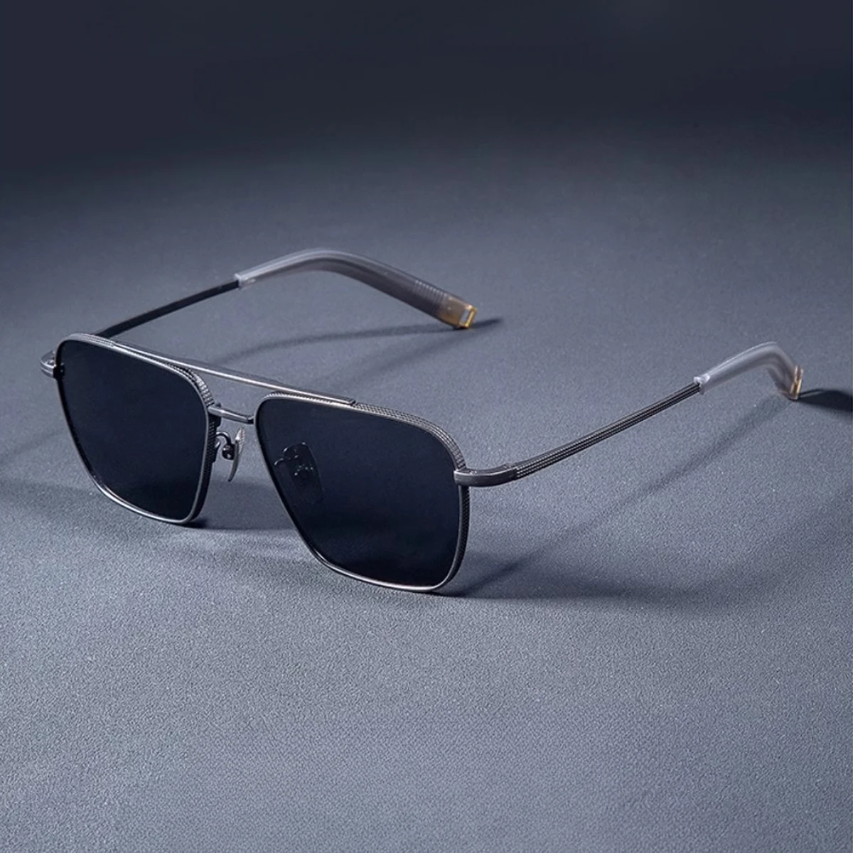 Herren Retro-Sonnenbrille Markendesigner Hochwertige Metallrahmen-Sonnenbrille Schutzbrille für Autofahrer UV400