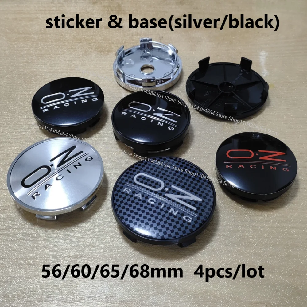 

4pcs OD 56/60/65/68mm Modify Wheel Center Hub Caps for OZ O.Z Racing Sport RS with Logo Emblem Badge Hubcap Accessories