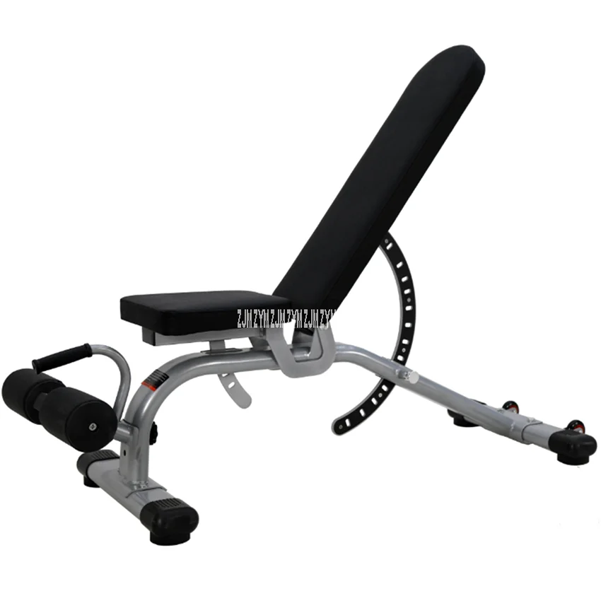 

HL-6 Dumbbell Stool 13 Gears Abdominal Boards Multifunctional Mobile Fitness Ab Chair Folding Supine Board Sit Up Crunch Bench