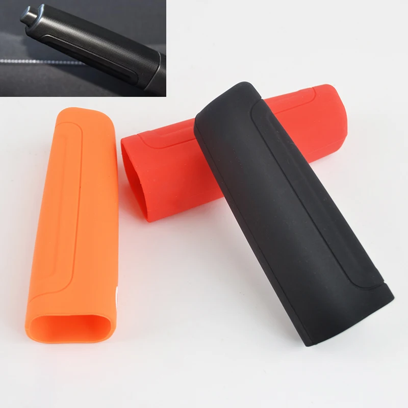 Silicone Car Handbrake Stick Lever Cover for Smart 451 453 Fortwo Forfour Parking Brake Sleeve Car Stalls Cover Grips 2007-2019