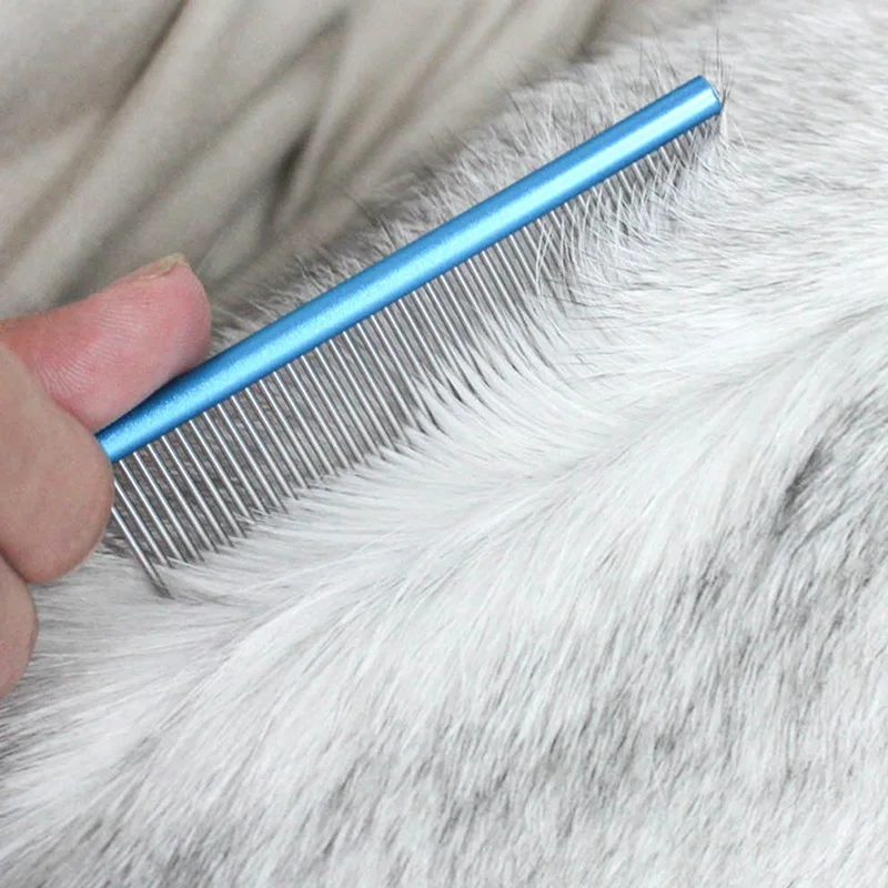 Stainless Steel Dog Comb Professional Grooming Comb Dog Cat Hair Beauty Cleaning Comb For Dogs Pet Grooming Tool 6