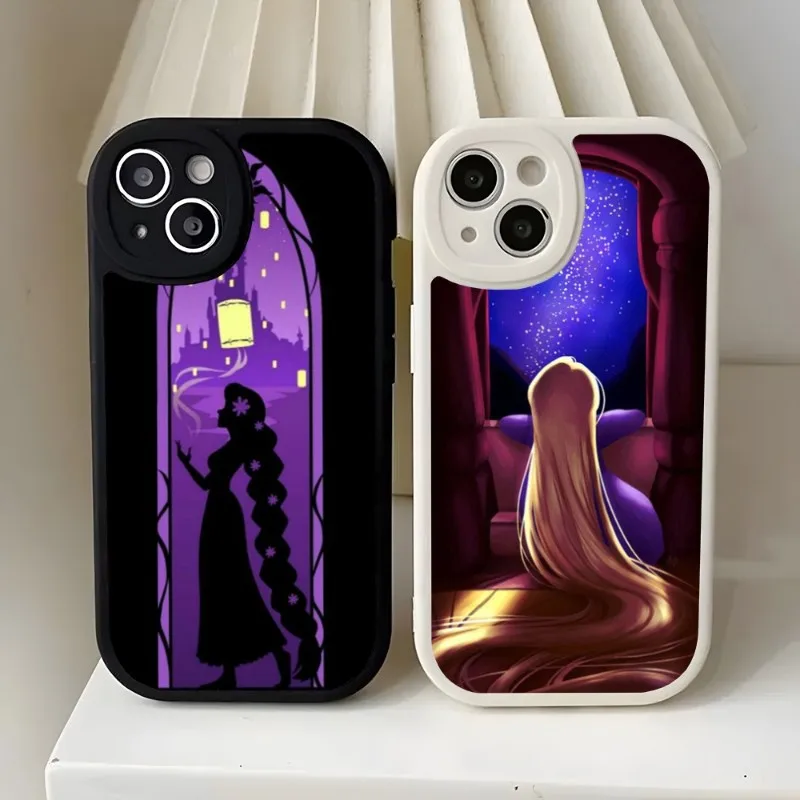 Disney Rapunzel Phone Case For Apple Iphone 13 Pro Max 11 14 12 Mini X Xr Xs 7 6 8 Puls Se Lambskin Silicone Cover