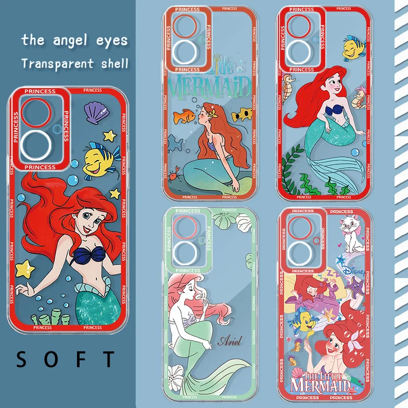 

The Little Mermaid Angel Eye Phone Case For OPPO A 55 54 53 52 38 36 35 33 32 31 16 15 9 8 7 5 S E K 2019 2020 2021 Funda Soft