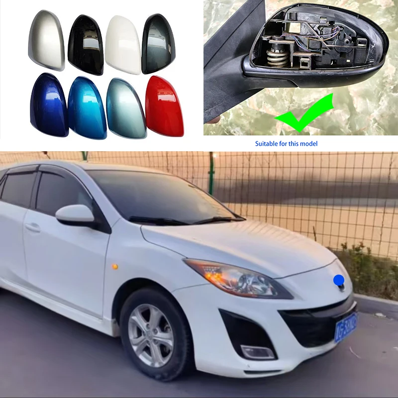 

For Mazda 3 Axela II BL 2009-2014 Car Side mirror left and right rearview mirror Outer Cover