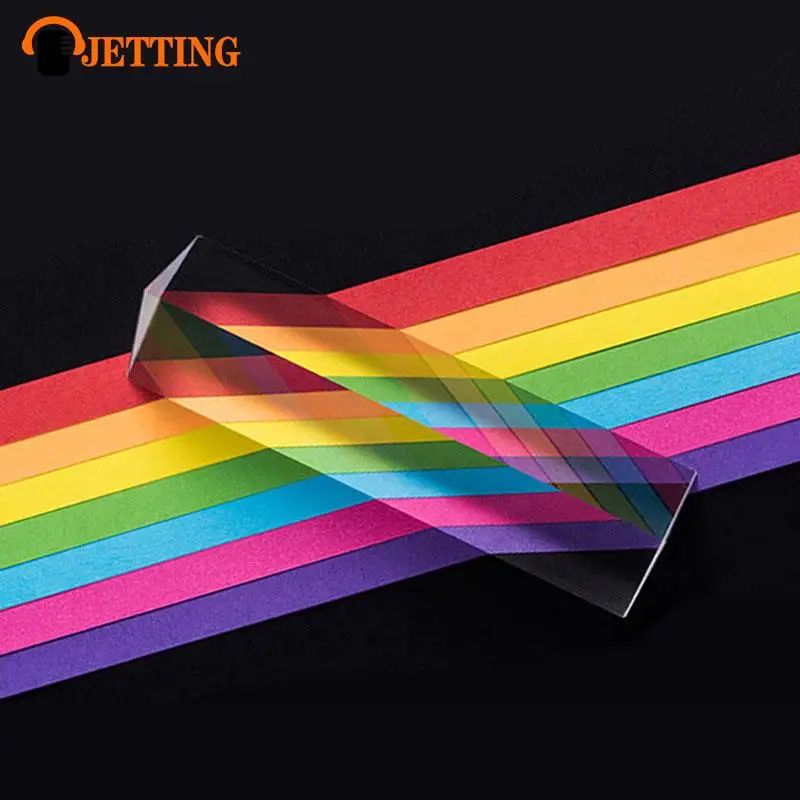 Triangular Prism Rainbow Prisma Crystal Glass Photographic Prisme Color Prisms Physics Children's Light Experiment