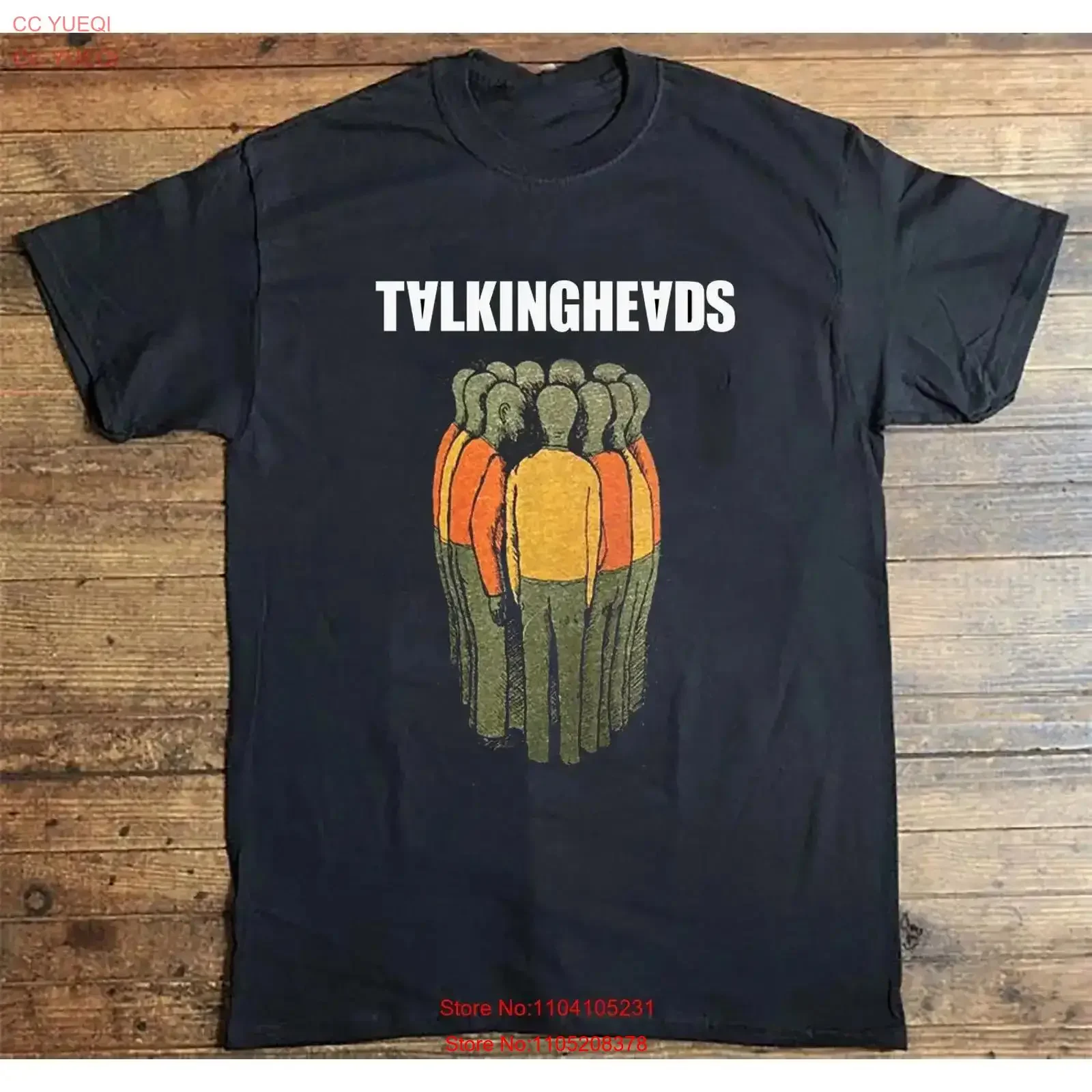 تي شيرت David Byrne American Utopia Talking Heads أسود بجميع المقاسات تي شيرت عتيق مغسول للارتداء اليومي مريح غير رسمي