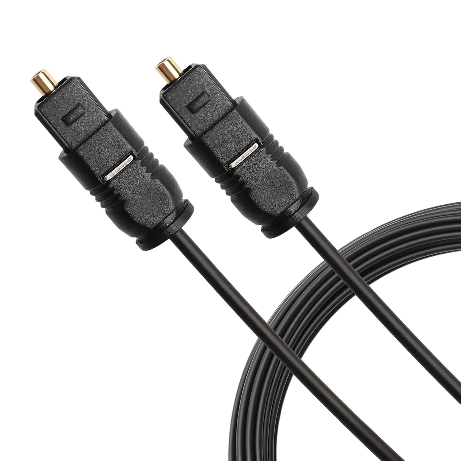 TosLink Digital Optical Audio Cable SPDIF Fiber Optic Audio Cord Black for HDTV Soundbar Amplifier DVD Player