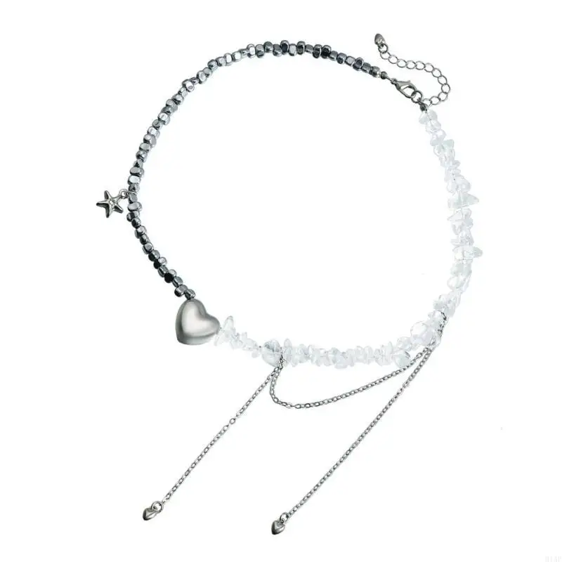 91AF Модное ожерелье для сердечного подвеска