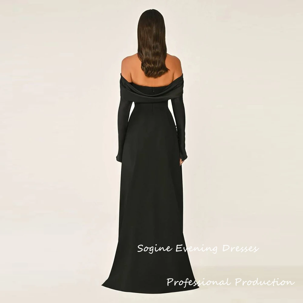 Satynowe sukienki wieczorowe z odkrytymi ramionami, długie suknie na przyjęcie weselne do ziemi, suknie na zamówienie dla kobiet.