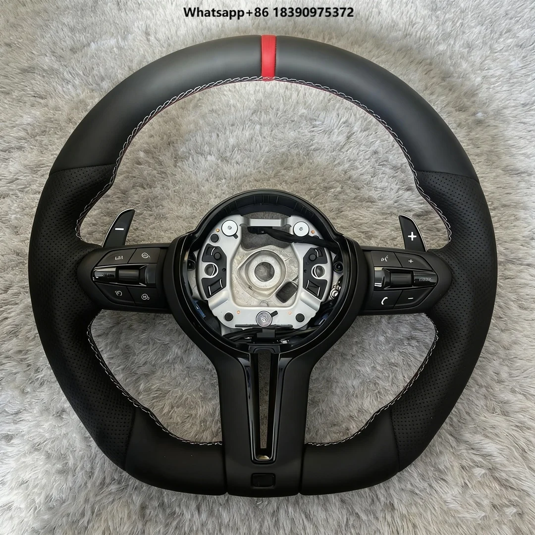 CS Leather Steering Wheel for F07 F10 F12 F15 F16 F20 F21 F22 F48 F25 F26 F30 F31 F32 F33 F34 F36 F39 F80 F92 F87 F90 E70 E90
