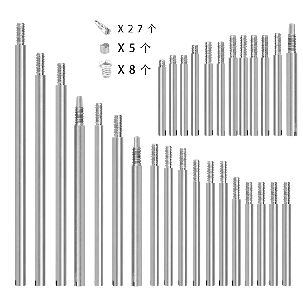 Bassoon Repair Tool 70Pcs Kit Bassoon Screws Shaft Rod Replacement Maintenance Parts Woodwind Musical Instrument Accessories