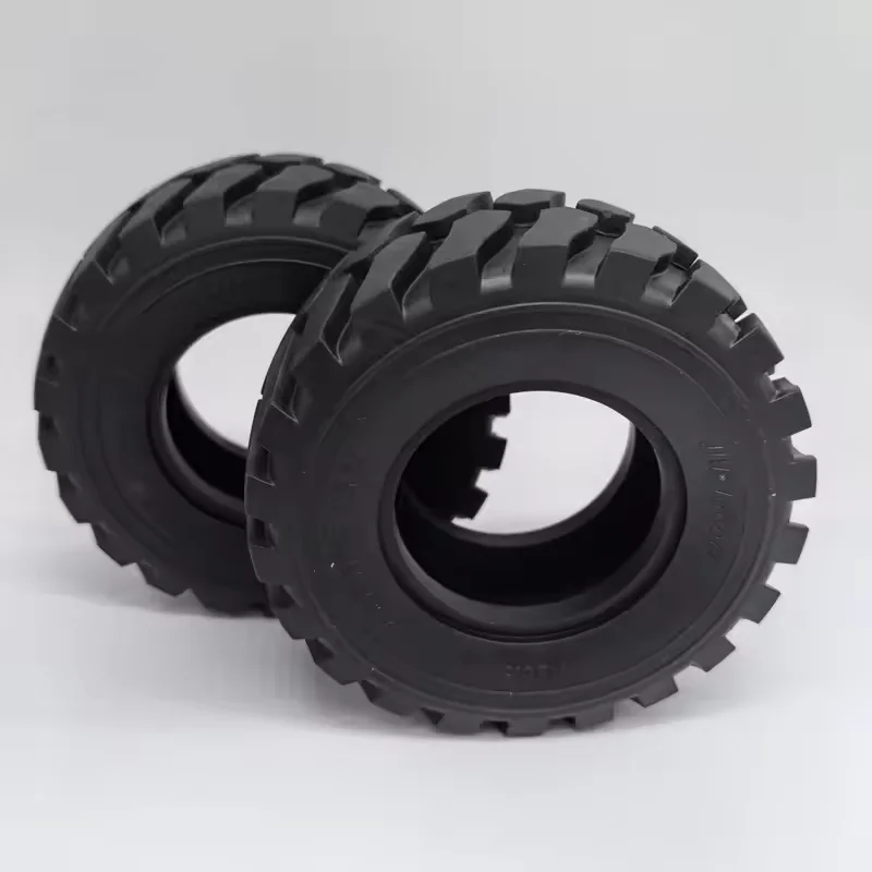 RC 1 Pair LESU Diameter 45MM Height Wheel Rubber Tyres 110Mm for Remote Control 1/15 Hydraulic Loader RC Car Accessories