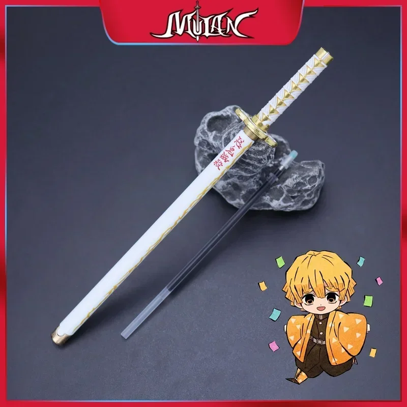^7.5 بوصة شيطان سالير نيشيرين بليد ورأى تلميح القلم السيف سبيكة نموذج تانجيرو كاتانا القلم أنيمي كيميتسو نو يابا سلاح RengokuToy