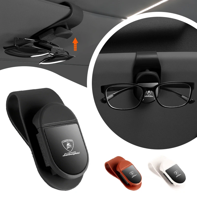 

Universal Car Sun Visor Glasses Clip Multifunctional Sunglasses Holder Storage Organizer Interior Accessories For Lamborghini