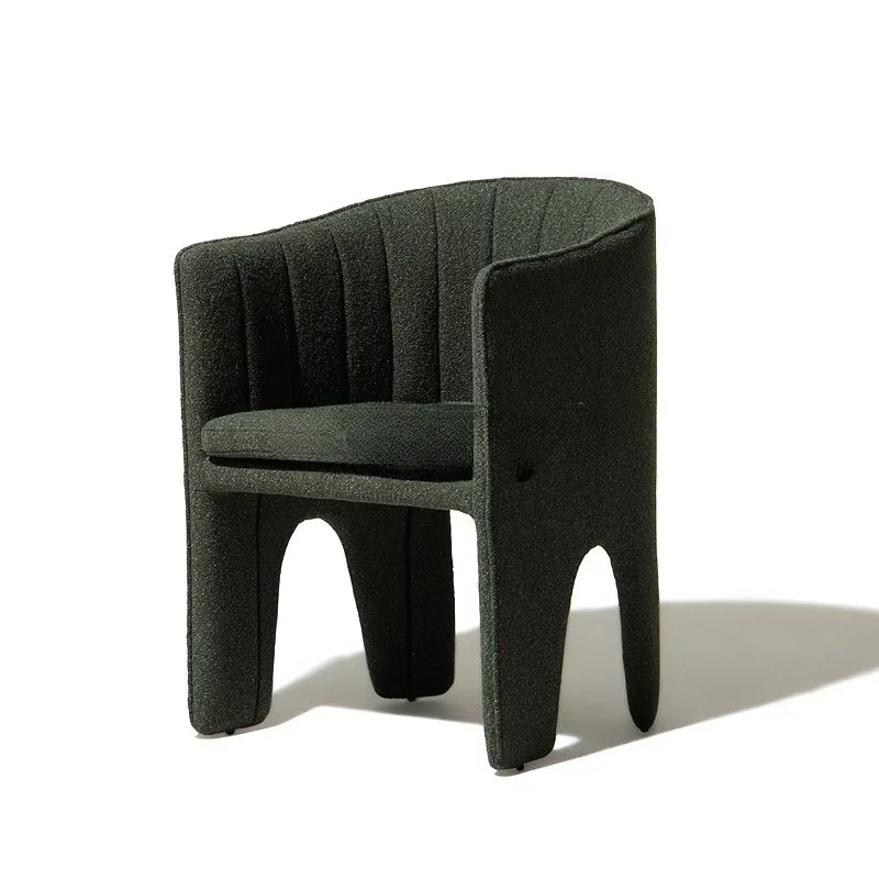 Dining chair/retro casual desk chair, fabric fully wrapped single chair