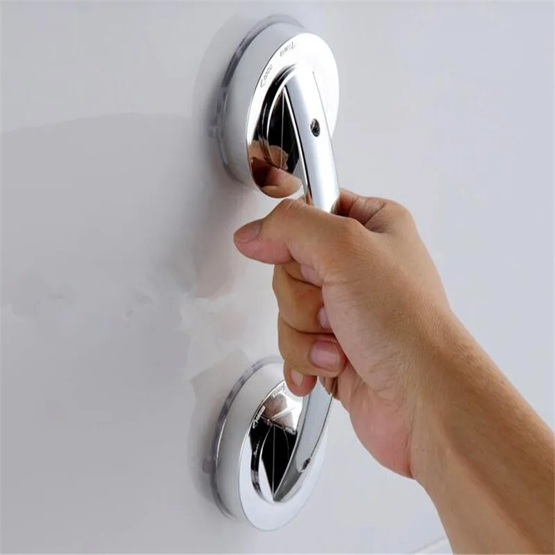 Shower Handle Safety Strong Hold Suction Cup Grab In Bathroom Plactis Tub Bar Free Punch Handle Toilet Handrail Bath