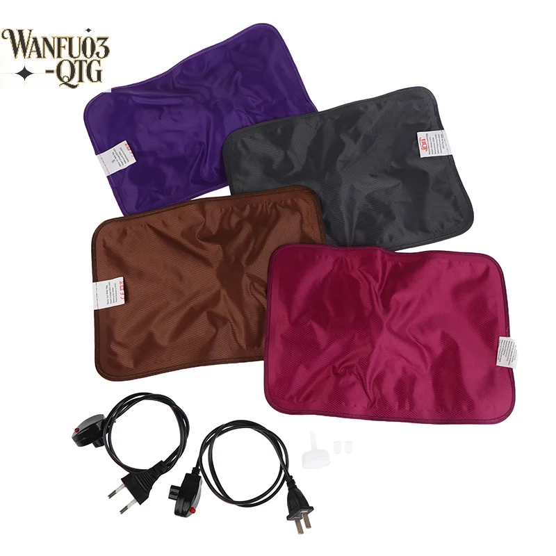 

New EU/US Plug Rechargeable Electric Hot Water Bottle Reusable Hand Warmer Heater Bag For Winter Hot Water Bottle Random Color